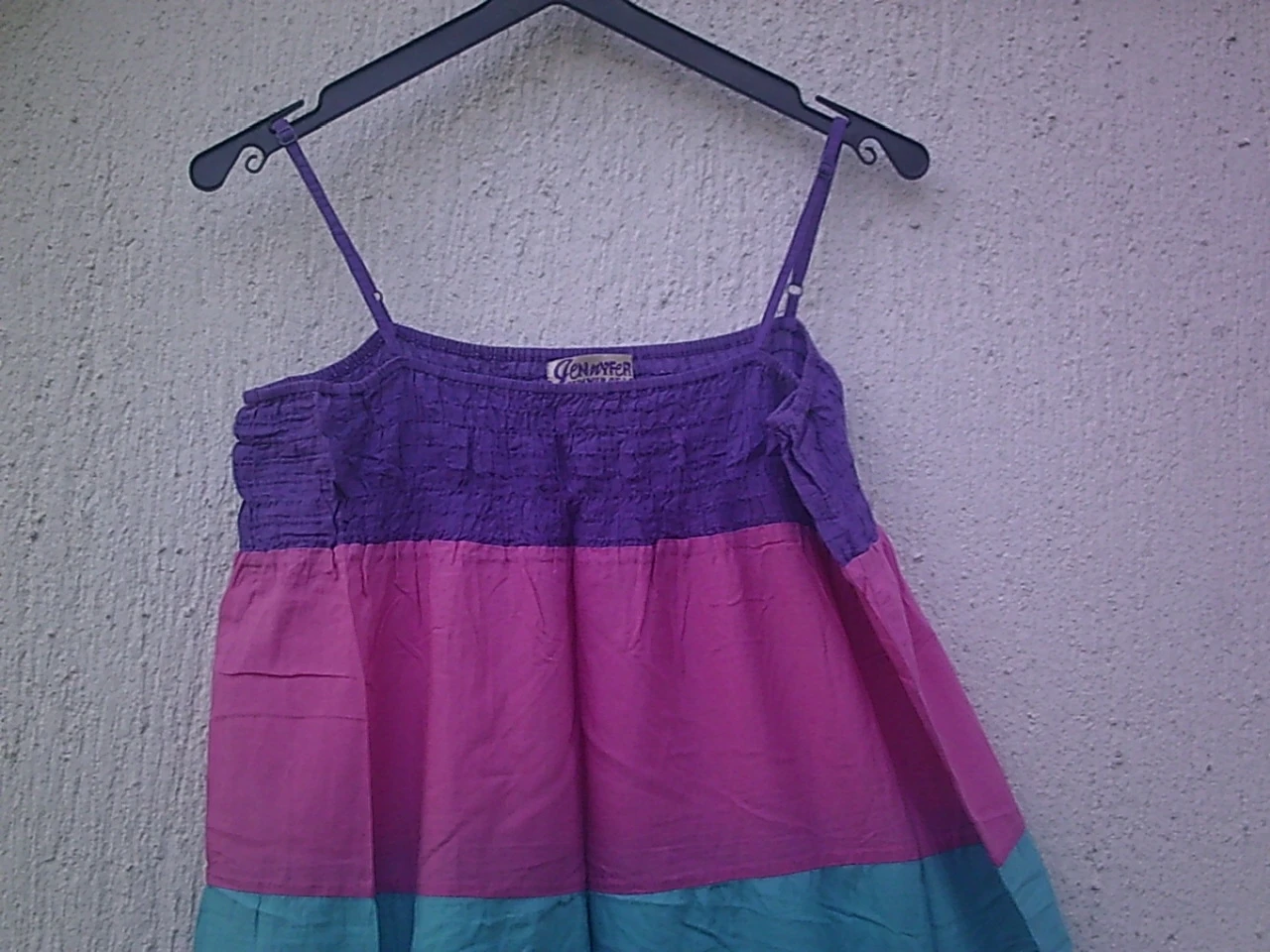 Vestido longo evasivo com faixas multicoloridas Tamanho G – photo 2